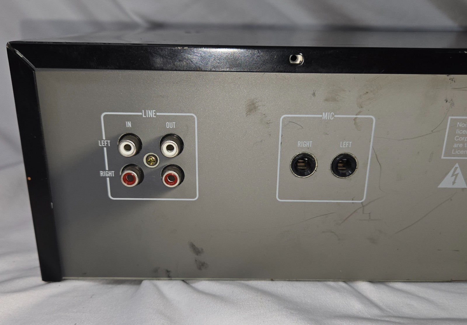 Optimus SCT -84 High Speed Dubbing AM/FM Cassette Deck Needs Rubber Bands Works