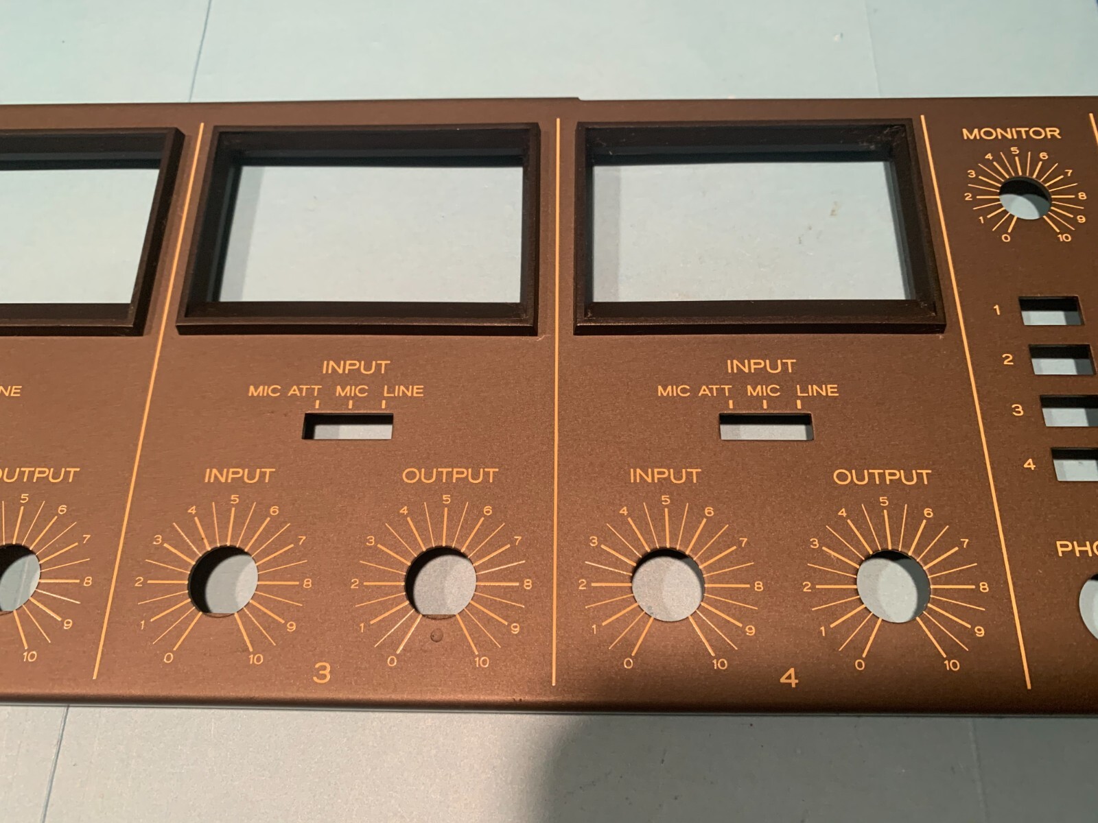Teac A-3440 Reel To Reel Player Parting Out – Faceplate
