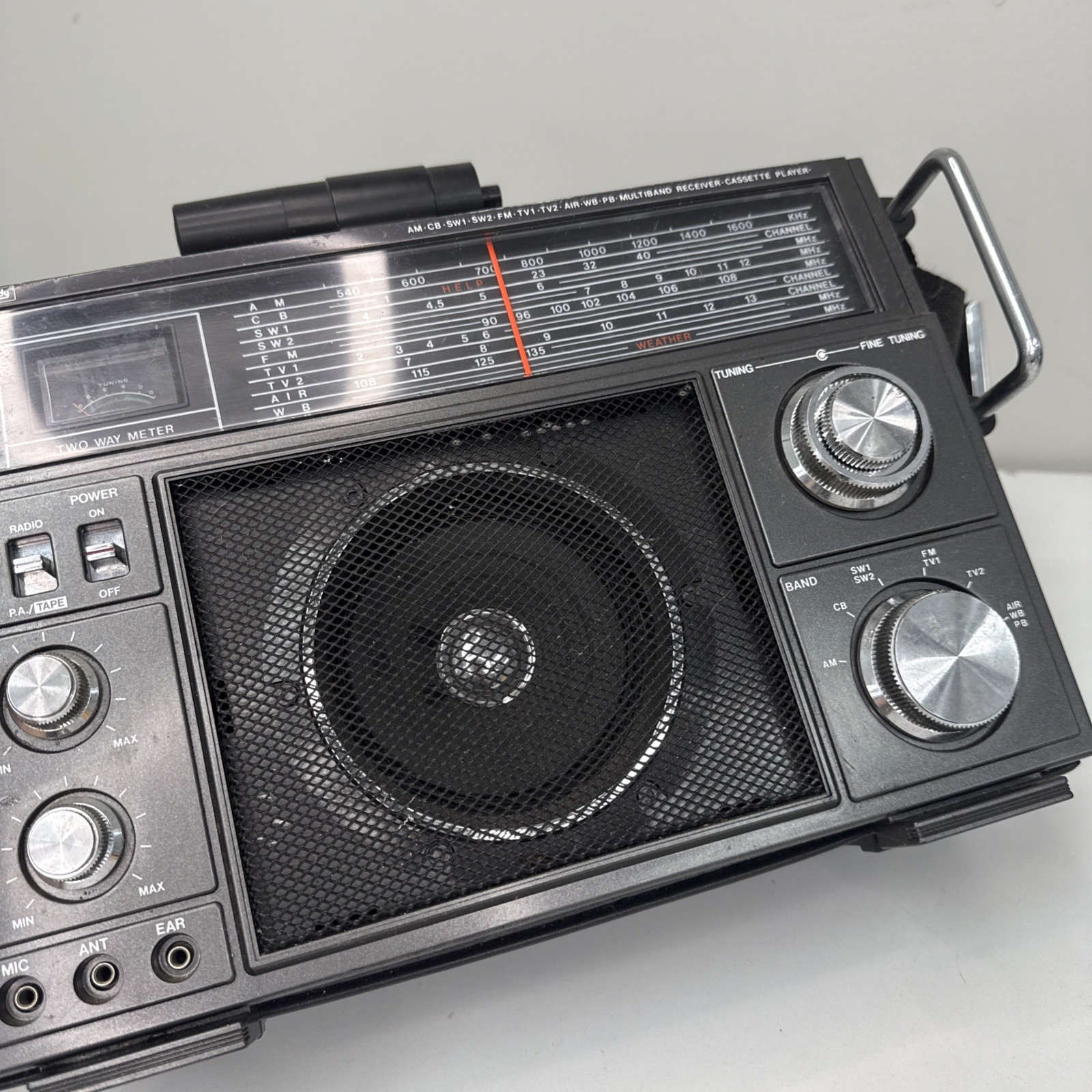 Vintage Rhapsody RY-611 Boombox Cassette Radio Cassette Plays Prop / Parts