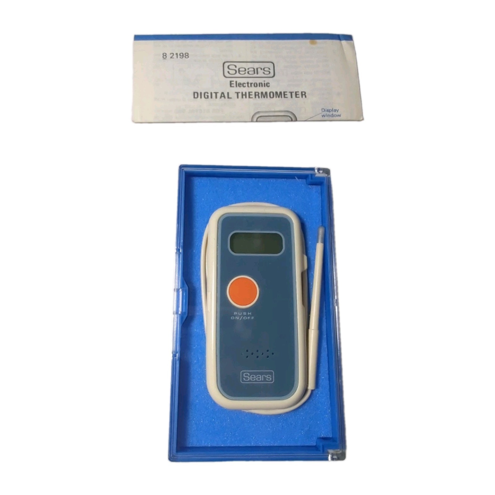Vintage Sears and Roebuck Digital Thermometer in original box Untested