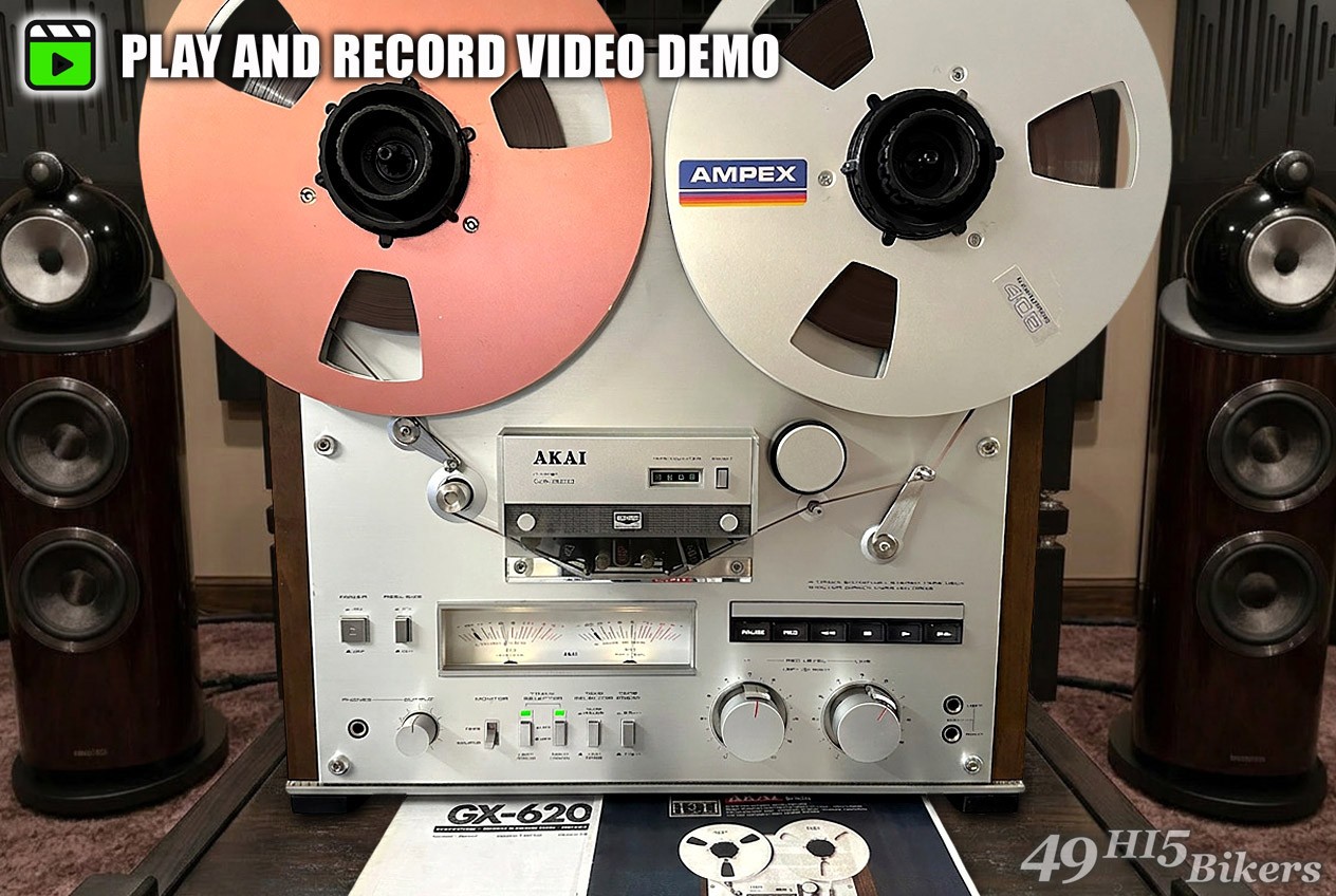 Akai GX-620 Stereo Reel to Reel 10.5″ x 1/4 Tape FullServiced + 30-Day Guarantee