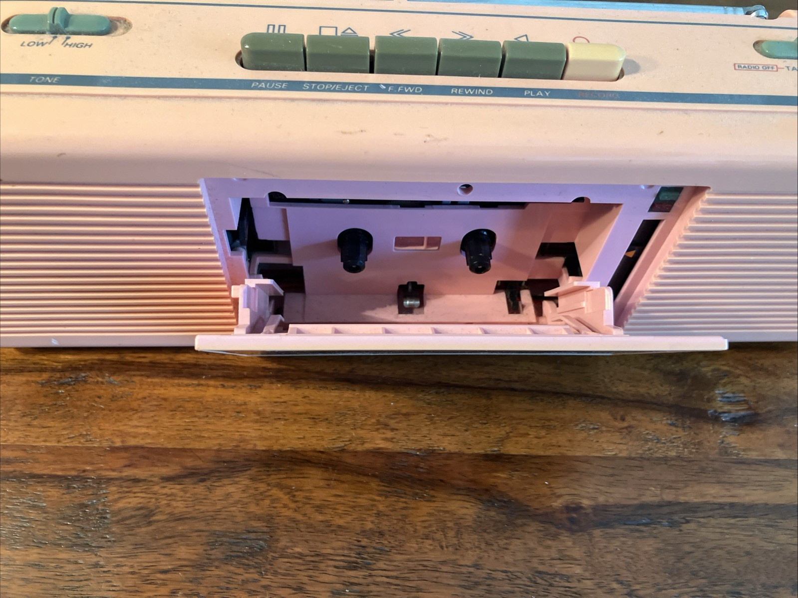 1980s Color Tunes Sound Design Pink 4617 Radio Cassette Boombox