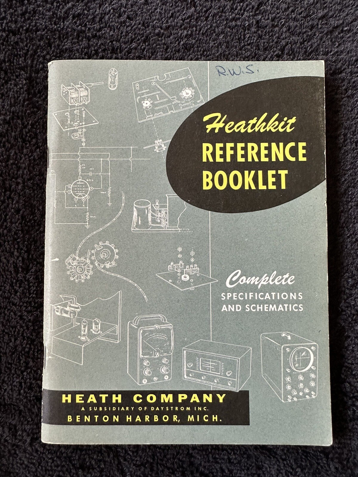 Vintage Heathkit Manuals, Reference Book Preamp WA-P2, Amp W-5M, Handitester M-1
