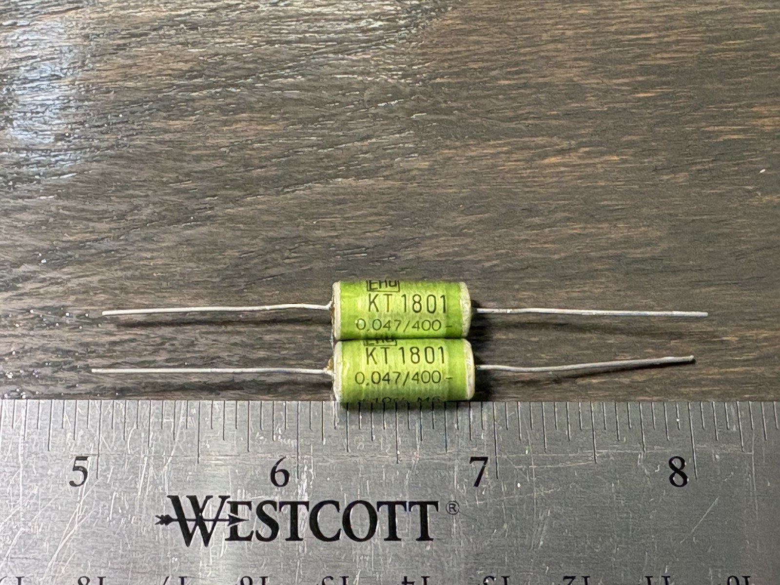2x NOS ERO Roederstein KT1801 Film & Foil Capacitors 47nf 400v Hi-Q Audio .047uF