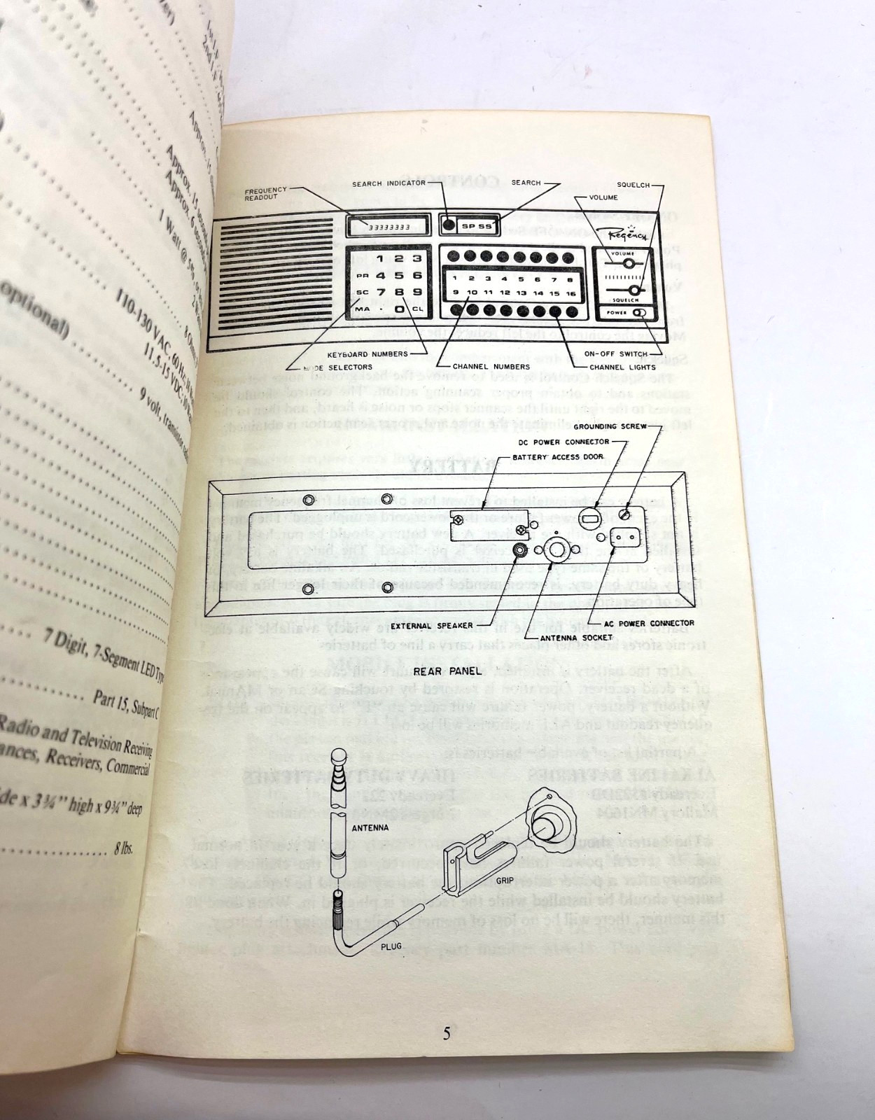 1977 The Touch Scanner By Regency 16 Page Owners Manual