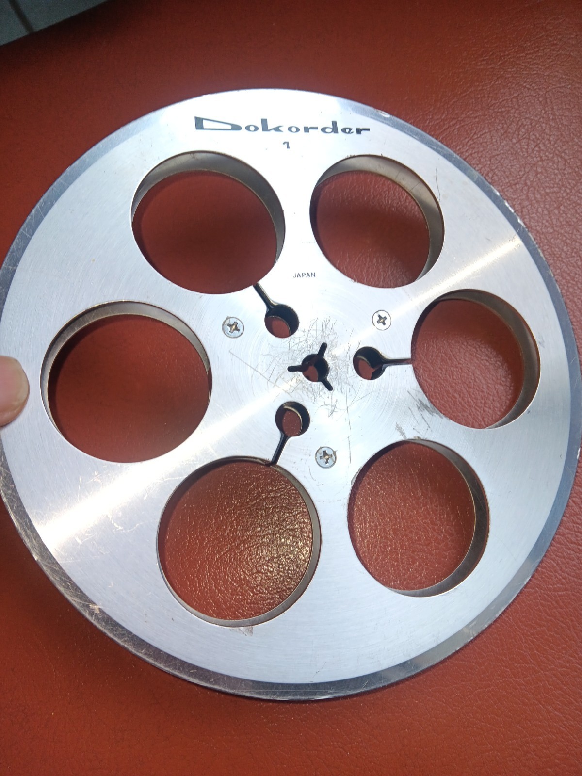 Vtg DOKORDER 7″ Metal Take Up Reel–RARE & HTF..VTG DOKORDER TAKE UP REEL.