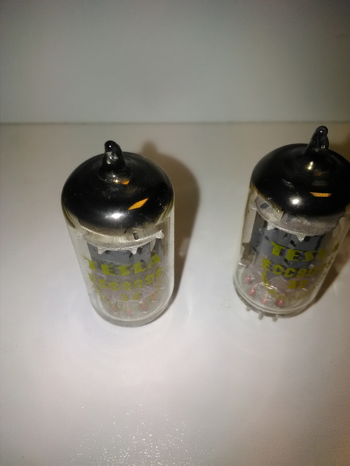 2x TESLA ECC802S (=E82CC CV4003) ,new Matched/Balanced Pair!