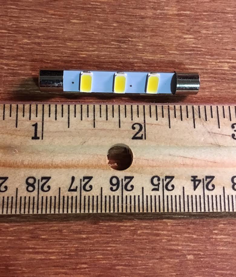 (6) COOL BLUE 41MM-LED FUSE LAMP/ 6.3V/DIAL/MX114 -MX115-MX112-BULBS McIntosh