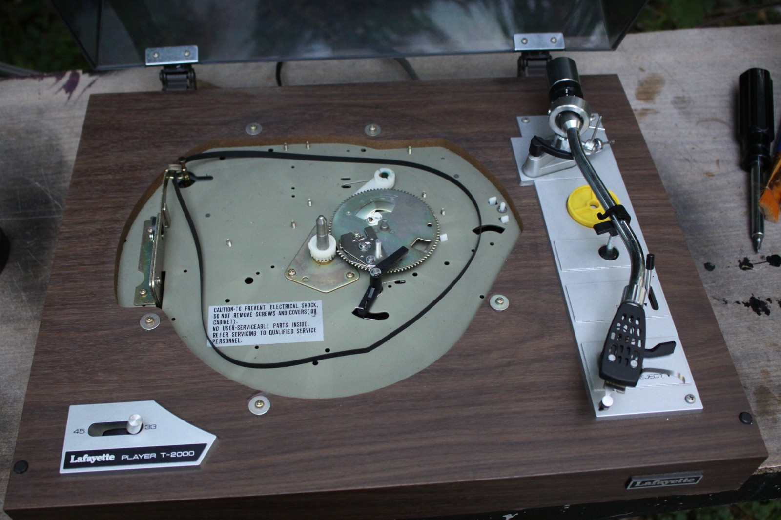 Lafayette/Marantz T-2000 Belt Drive Turntable Pickering cartridge Japan Excelnt