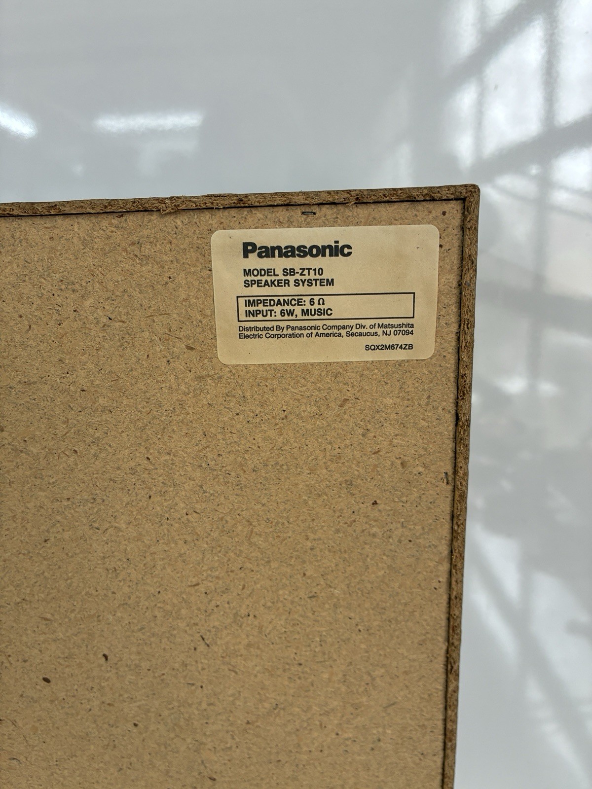 Panasonic SB-ZT10 Speaker System Pair Original 6ohms