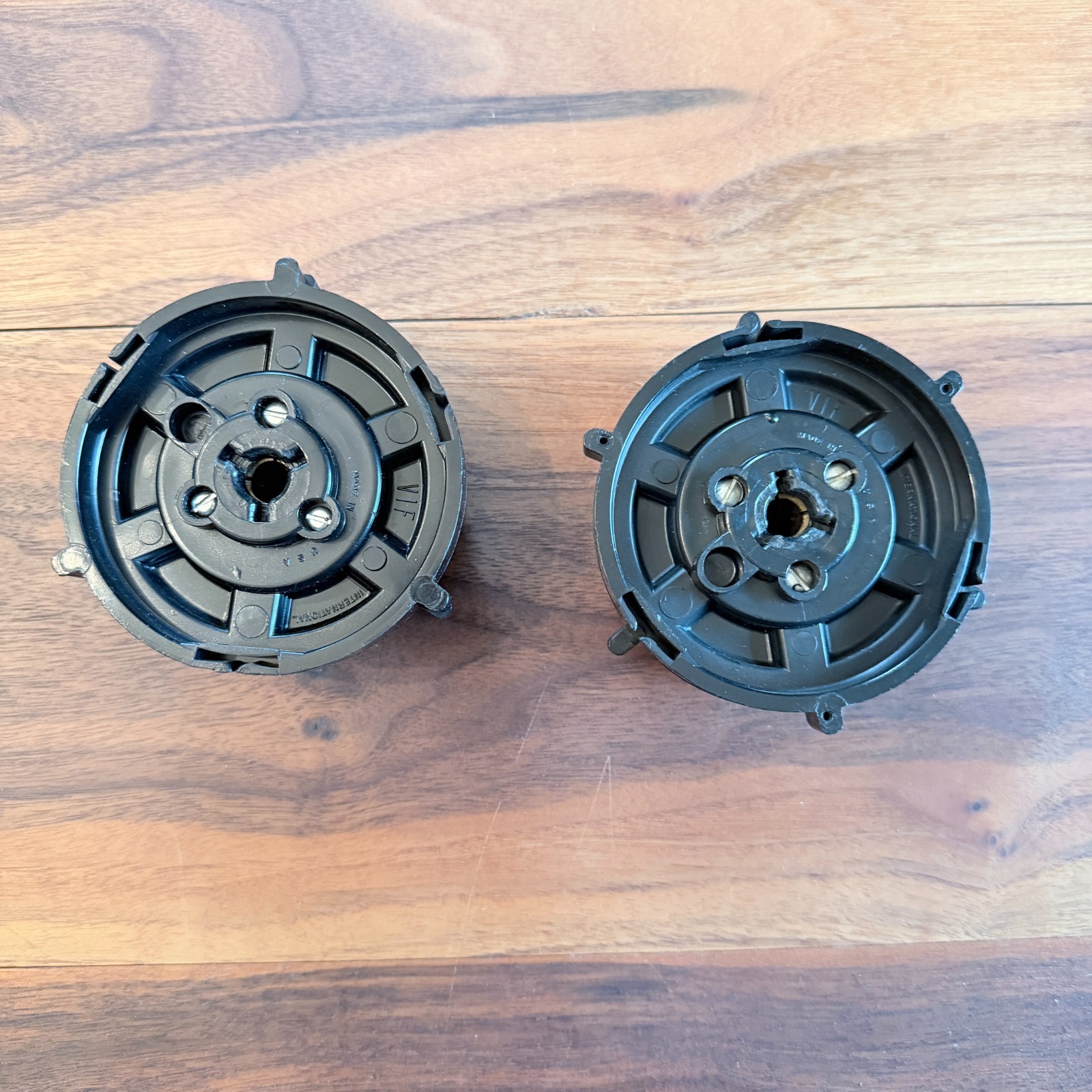 Pair VIF International 10.5″ NAB Reel to Reel Hub Adapters USA