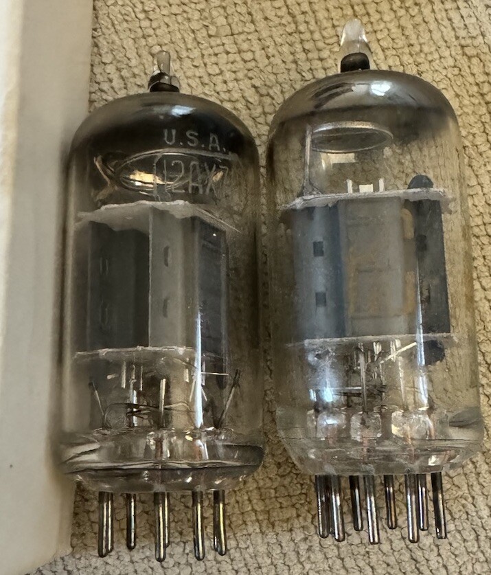 NOS Matched Pair RCA 12AX7A ECC83 12AX7 phono Grade Audio Tubes