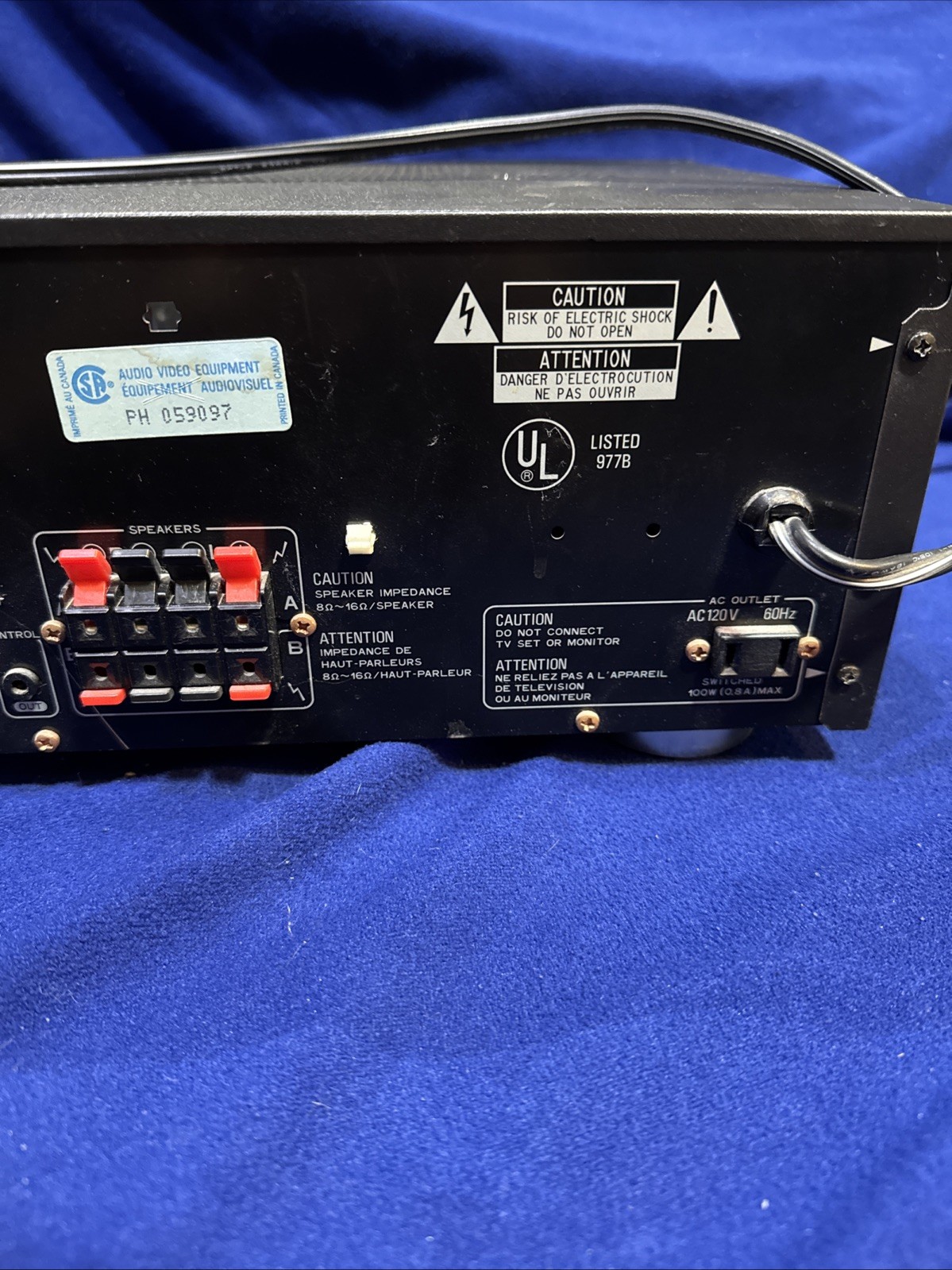 Pioneer Stereo Receiver FM/AM Model SX-311R