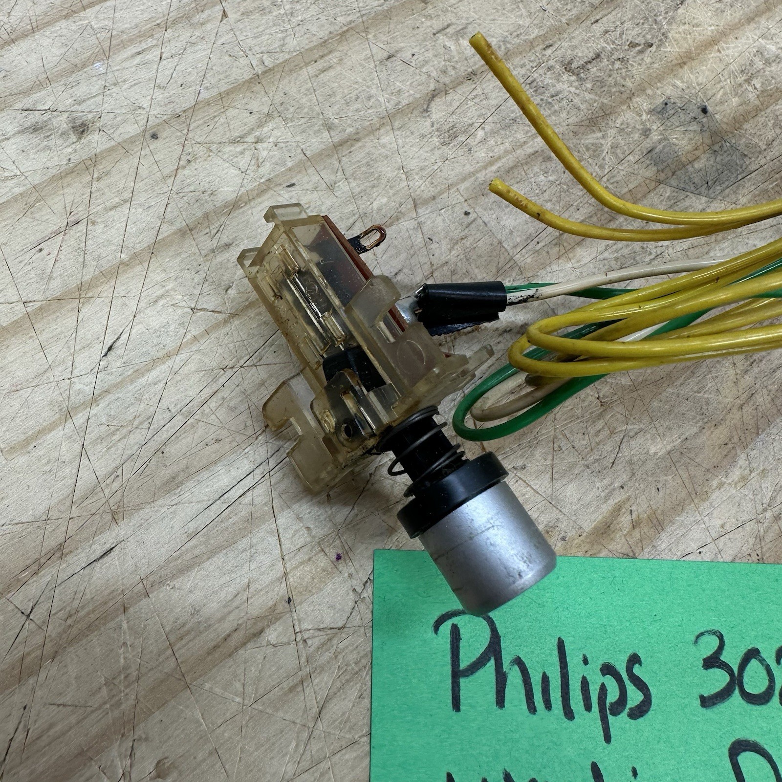 Philips 312 Turntable Parts Read – Power Switch & Cap