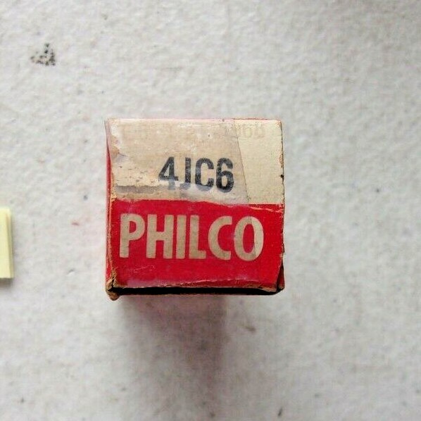 LOT OF 2 NEW IN BOX PHILCO RCA ELECTRON TUBES 4JC8 (329)