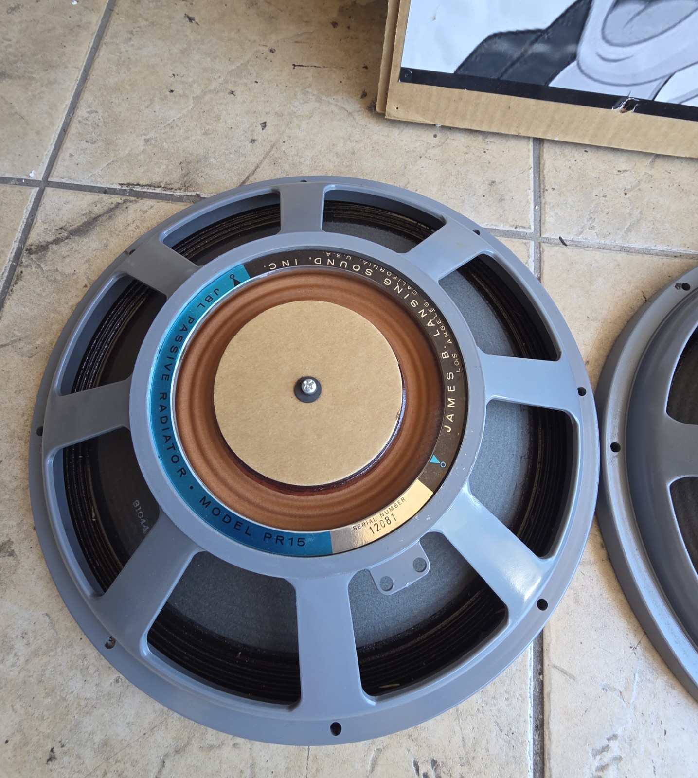 JBL PR15 15″ Passive radiator – Excellent condition – Pair