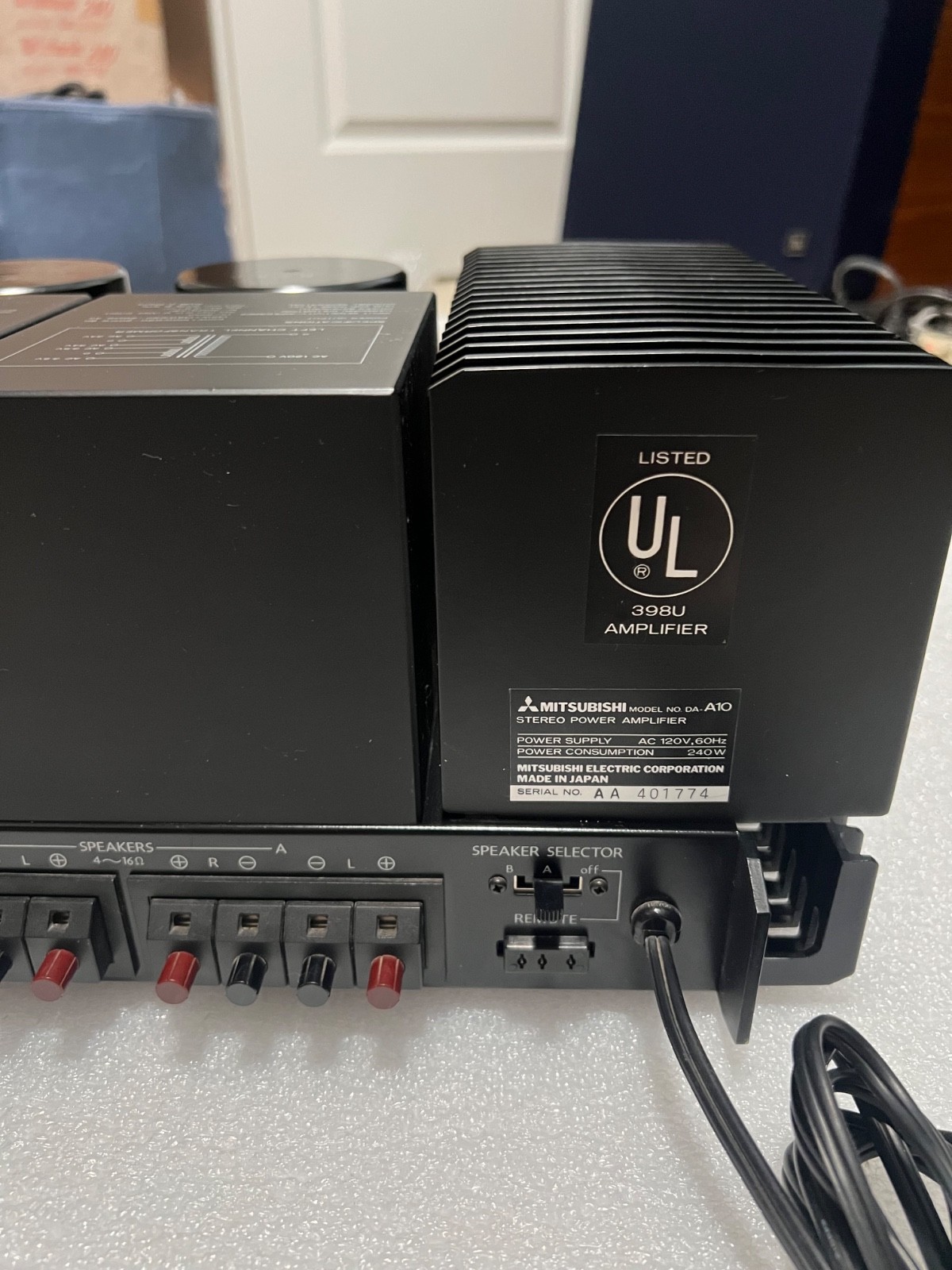Mitsubishi DA-A10 Vintage Stereo Power Amplifier…Must See