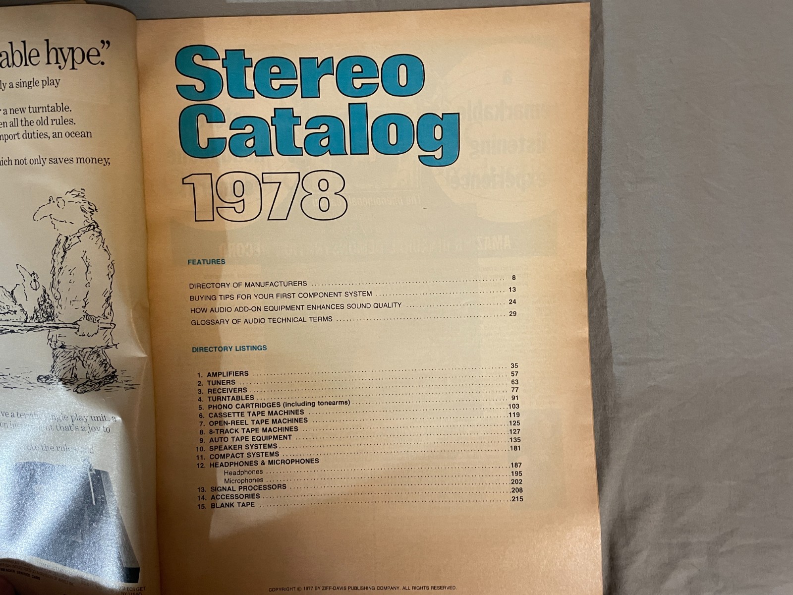 1978 Stereo Catalog Buyer’s Guide Hi-Fi Components Amps Receivers Tuners Vintage