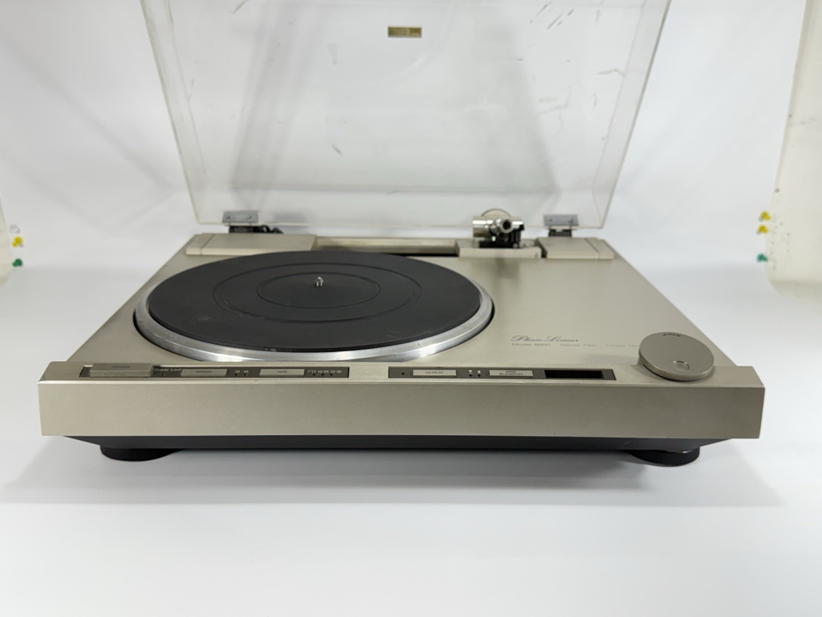Vintage Phase Linear Model 8000 Series Two Linear Turntable ~ Power On / AS-IS