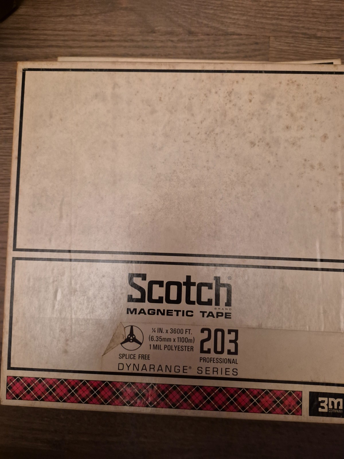 SCOTCH 203 DYNARANGE 1/4″ 3600ft. 10.5″ metal Reel to Reel tape Prerecorded