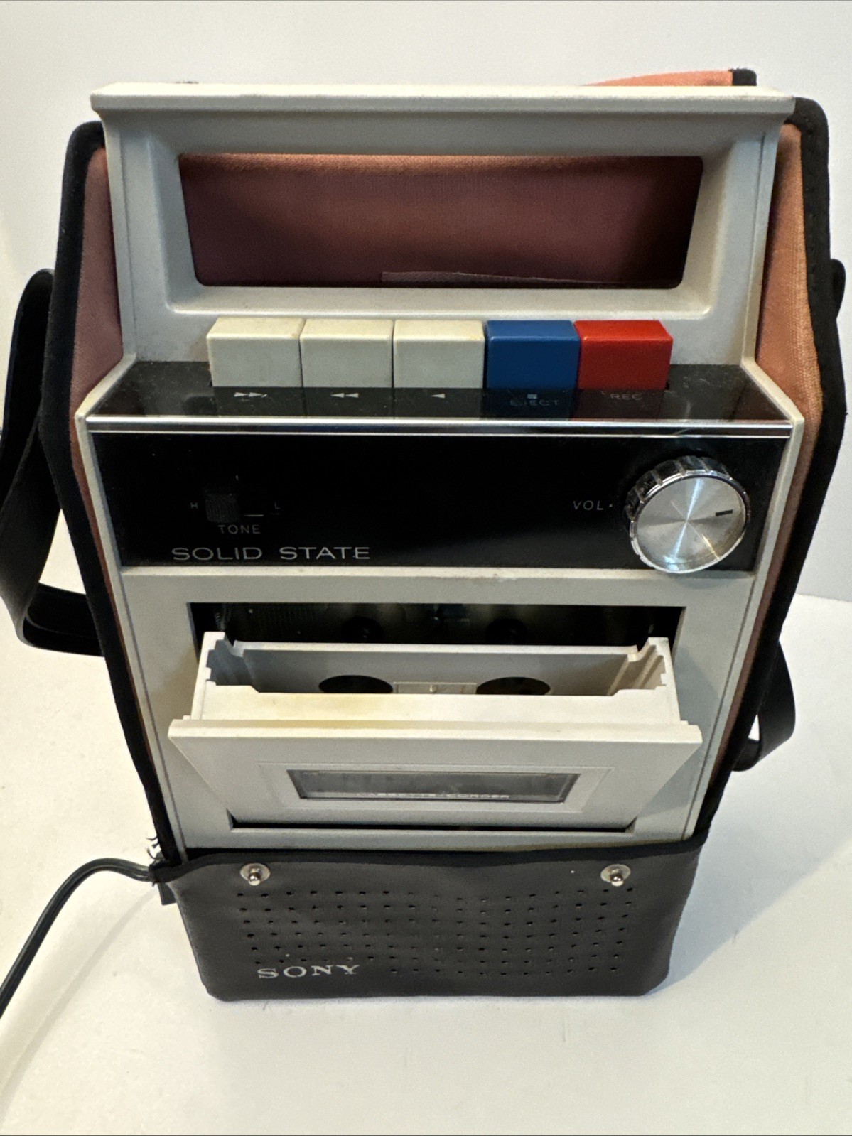 Vintage SONY Tape order TC-18 w/ Case Tested Working!