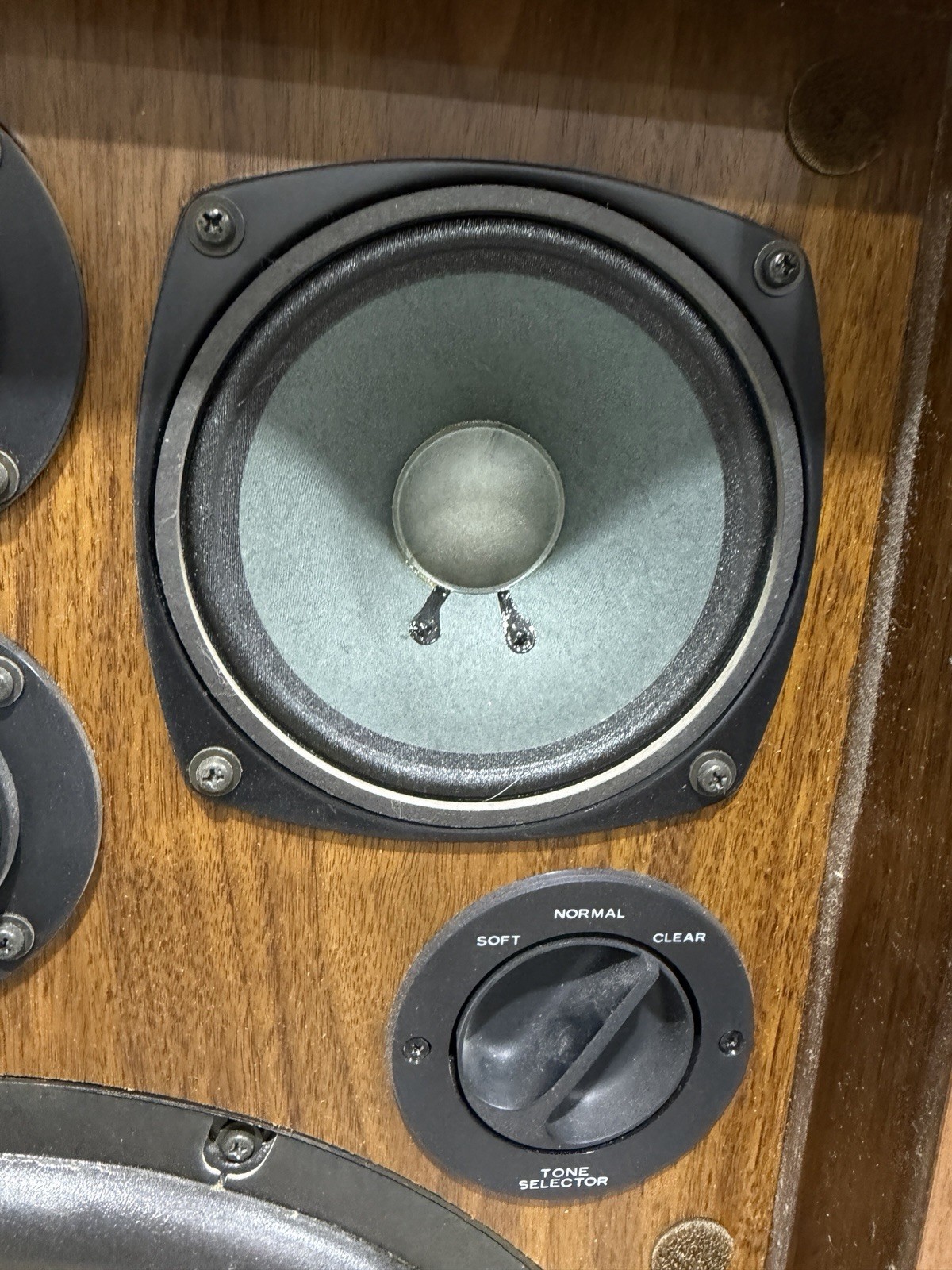 Vintage Kenwood KL-777A Stereo Floor Speaker Wood Grain Working Tested Single