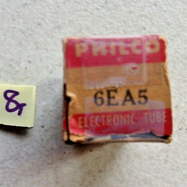 LOT OF 3 NEW IN BOX SYLVANIA PHILCO ELECTRON TUBE 6EA5 (332)