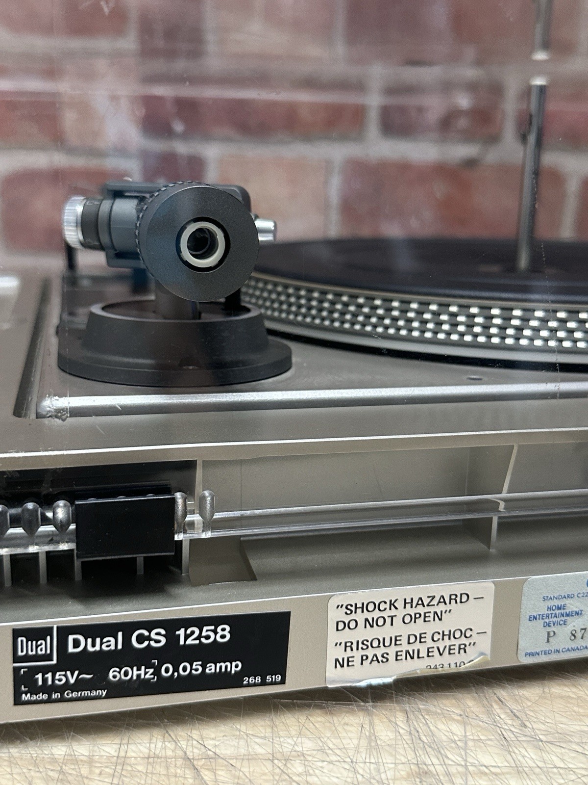 Dual 1258 Turntable Vario Belt Vinyl Record Player Ortoron