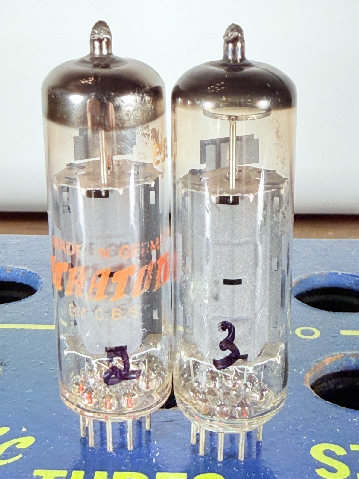 Matched Pair Siemens EL84 6BQ5 Code rX3 Tested Good Tube