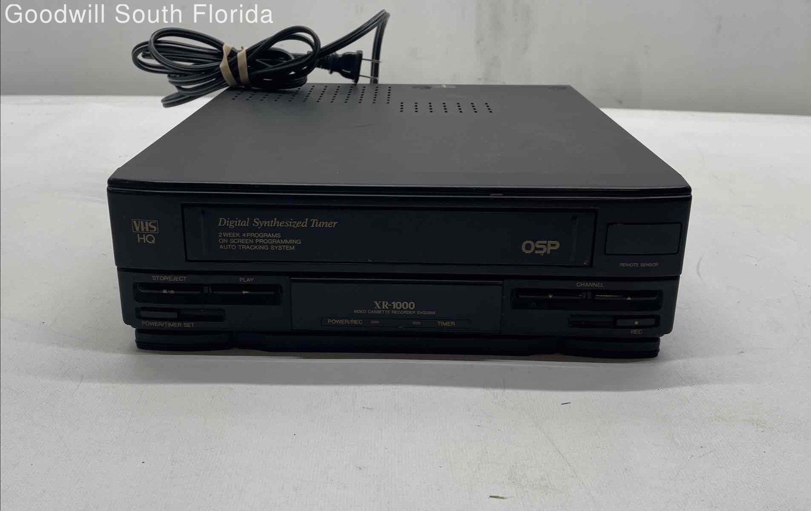 OSP HQ XR-1000 SVG 2555 Black Wired VHS Video Cassette Recorder Not Tested