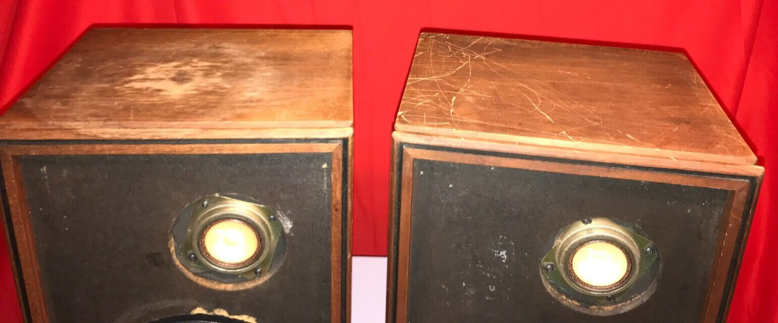Vintage Pair Of Sony Speakers 2 Way 8″ Woofers Both Tested And Both Sound Great