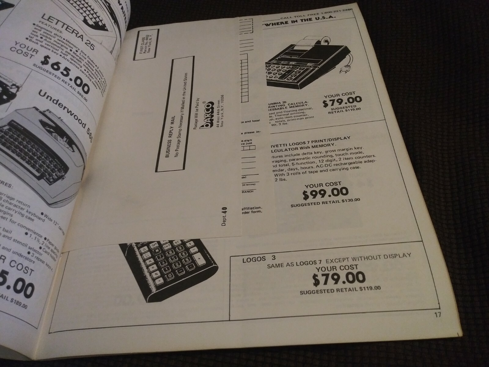 Vintage 1978 Barco Sales Electronics Catalogs Televisions Calculators Recorders