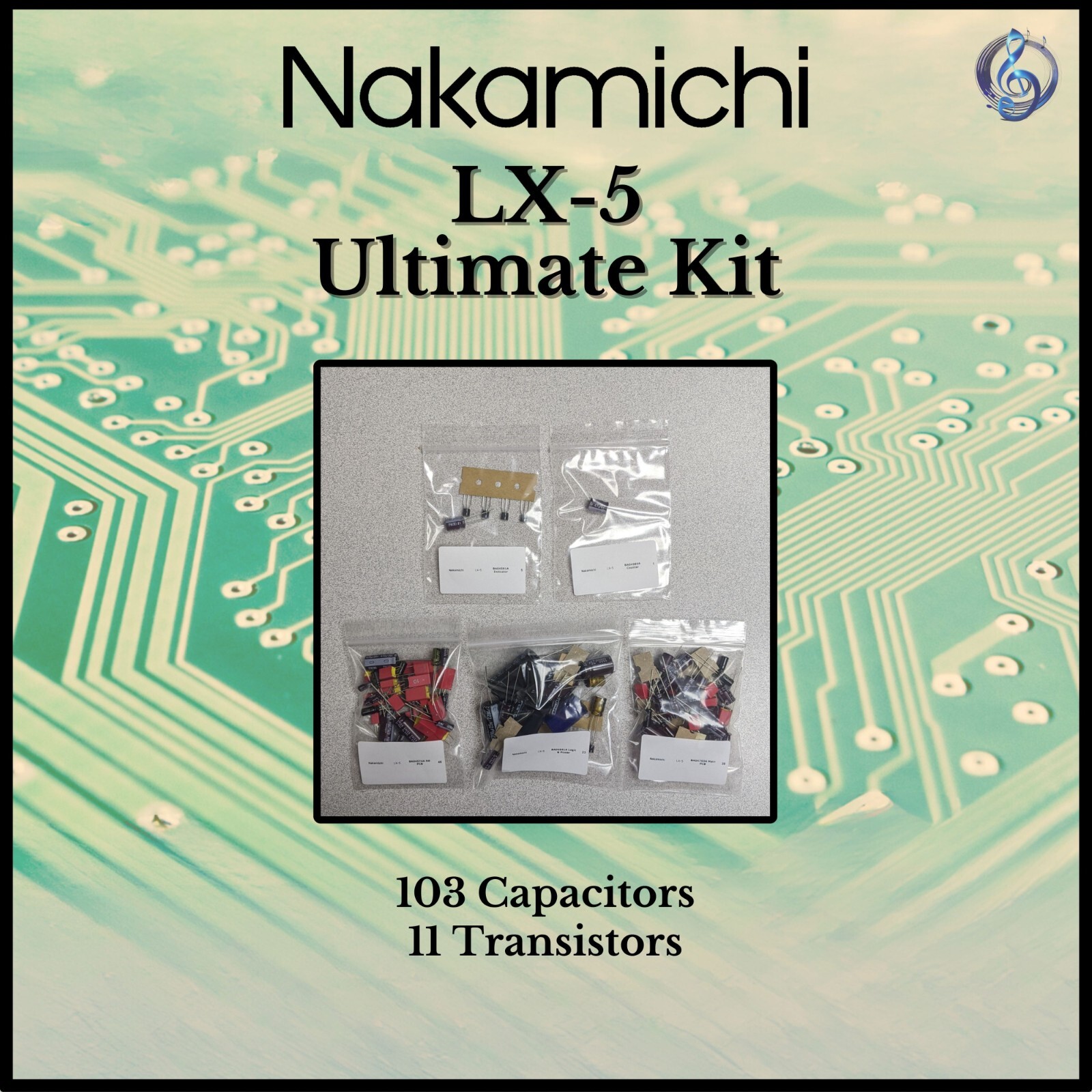 Nakamichi LX-5 Cassette Deck Ultimate Restoration Kit – Wima, OnSemi, Nichicon