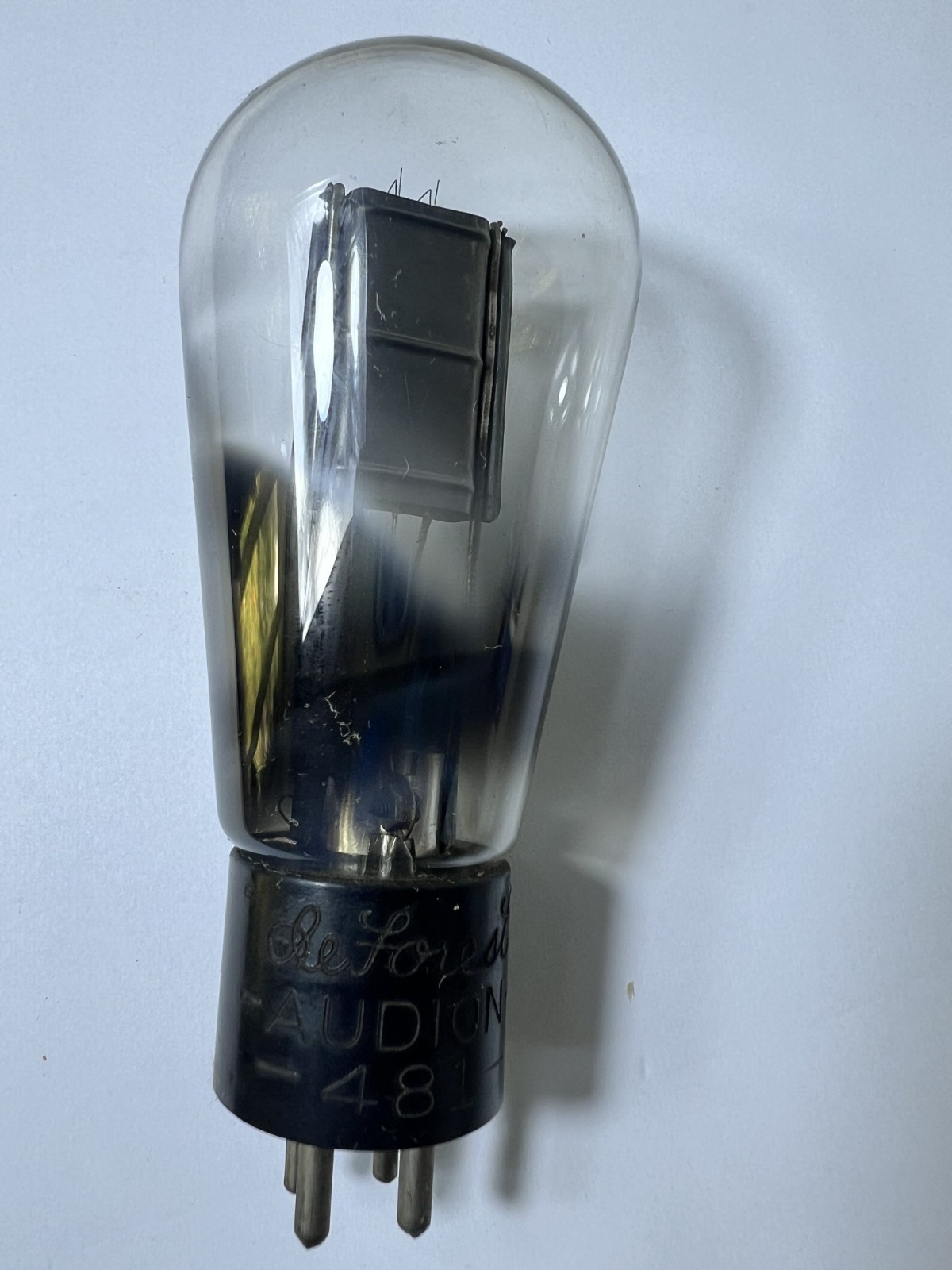 deForest Audion Type 480 / 81 Rectifier Vac Tube RARE 1920’s Balloon Globe Style