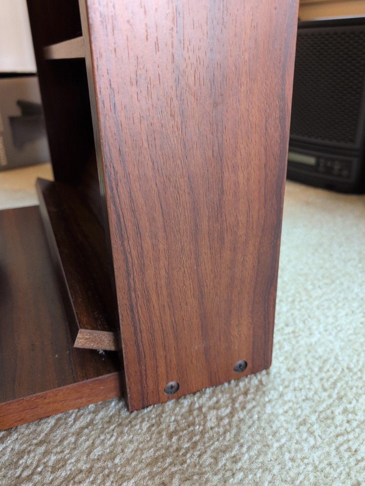 Sony Beta-Max Tape Shelf Rare Vintage Wood. Great Condition.