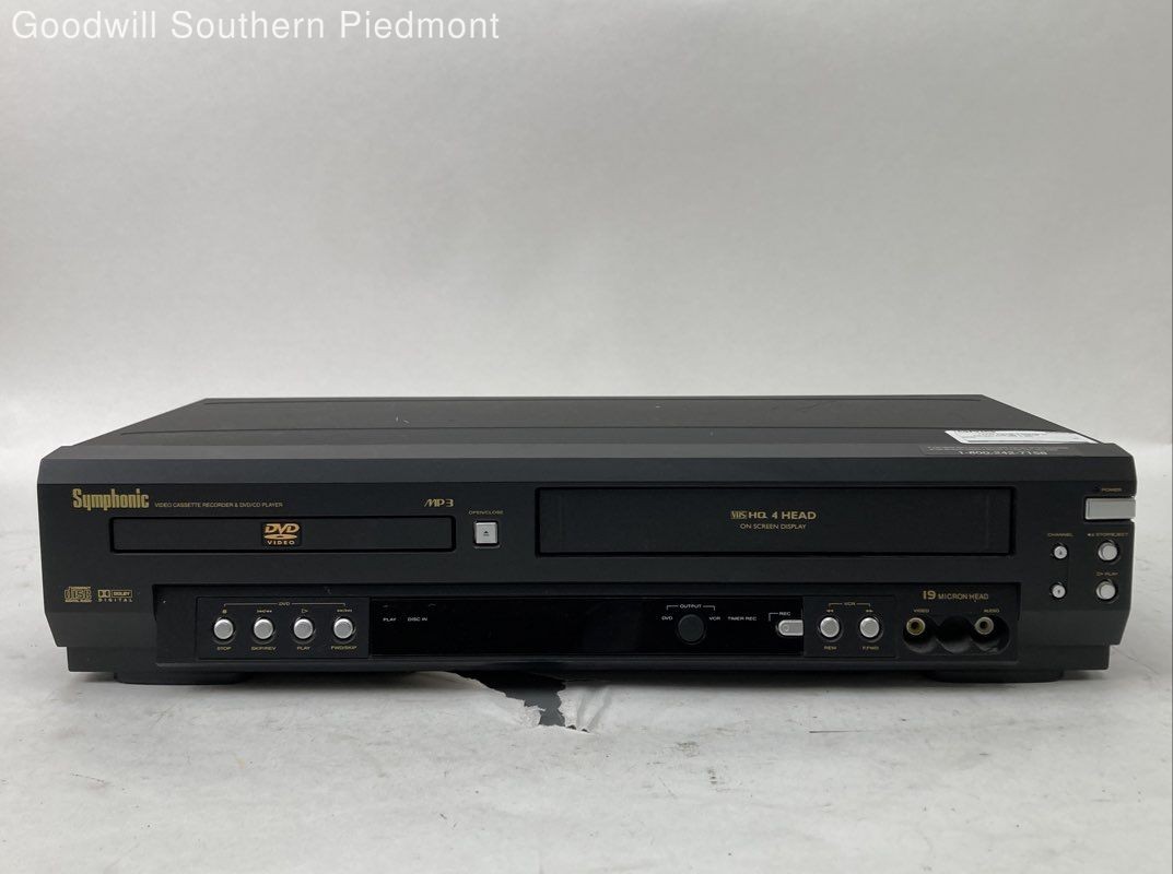 Symphonic WF803 DVD/VCR Combo Recorder/Video Player – Tested