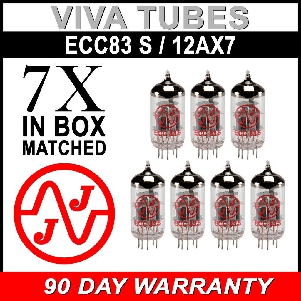 New Gain Matched Septet (7) JJ Electronics Tesla 12AX7 ECC83-S Vacuum Tubes