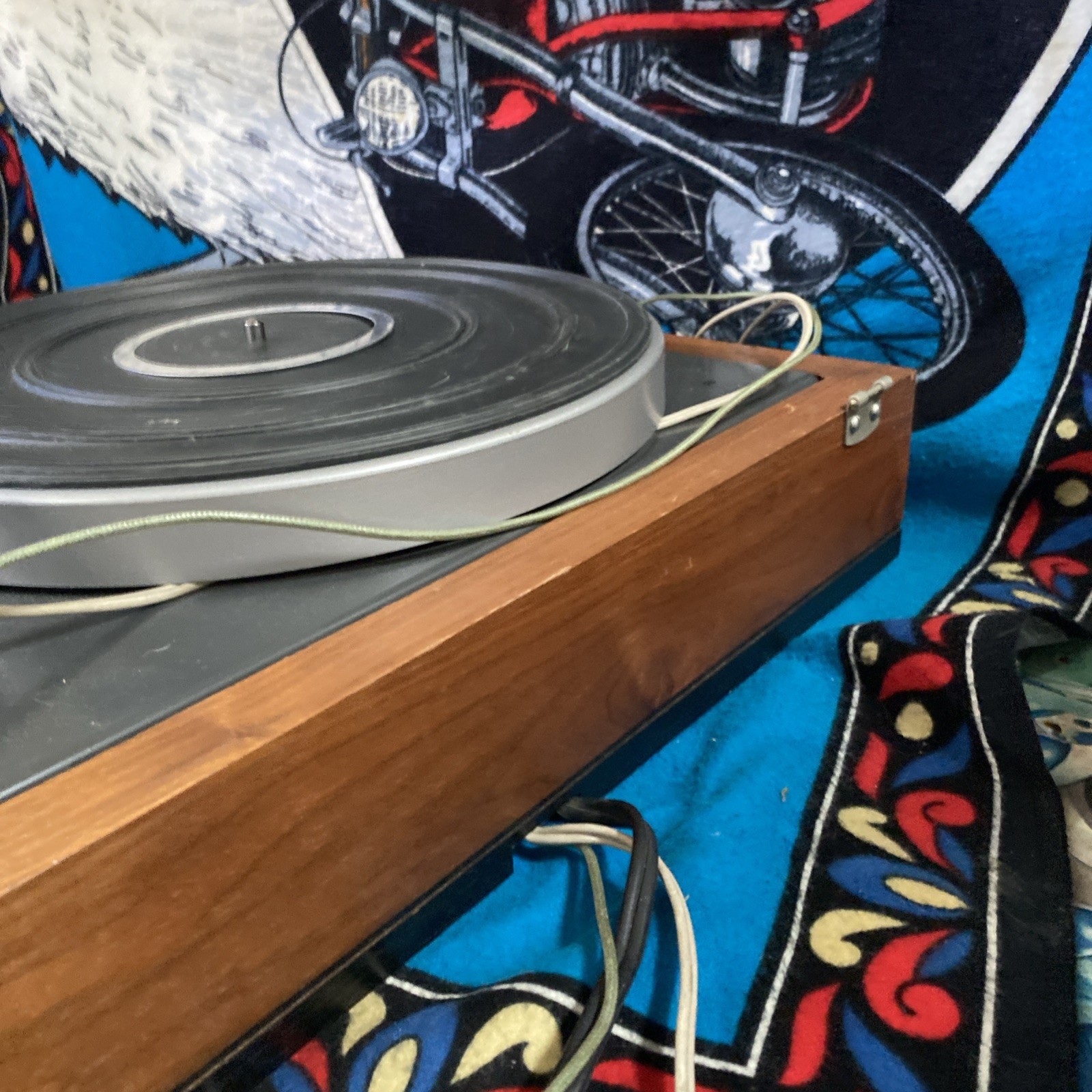 Lenco B55 Vintage Turntable Working No Belt Or Cover Selling For Parts Read