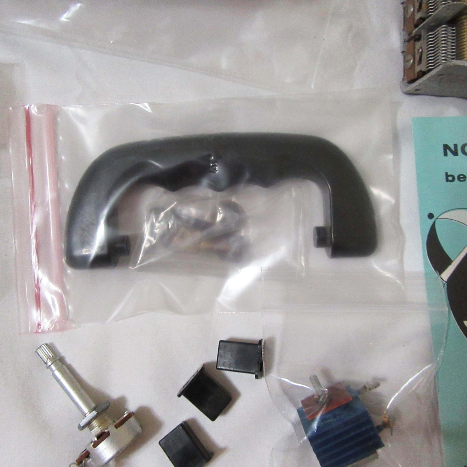 Zenith ® Transoceanic Radio PARTS LOT – Original OEM – Tubes Dial String Handle