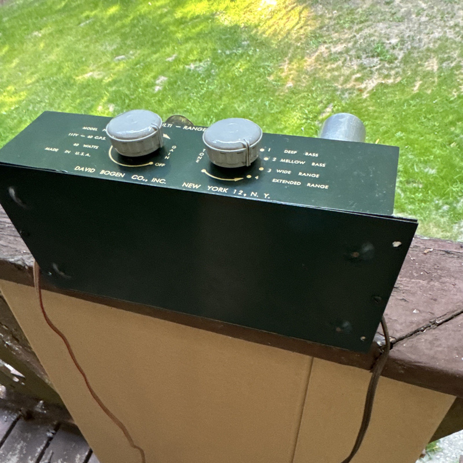 Bogen PH10 Multi-Range Vacuum Tube Amplifier, PH10 Model Tube Amplifier