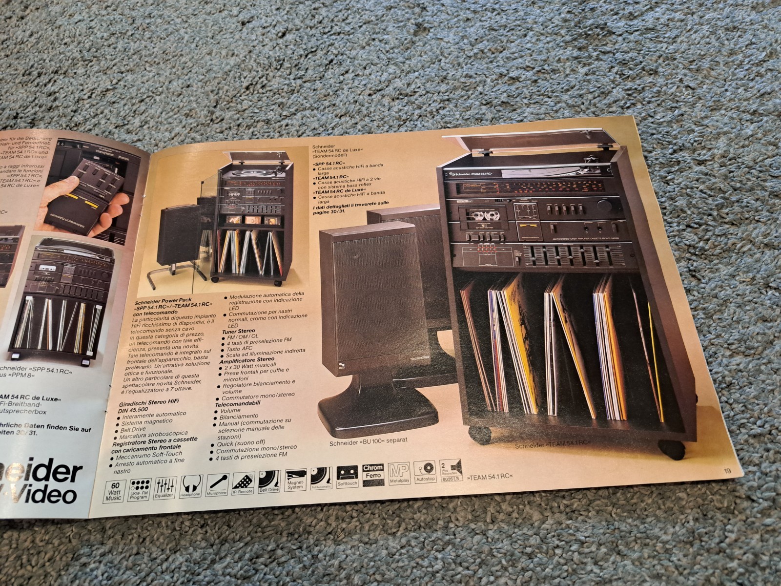 Vintage 1984/85 Schneider HiFi TV Video Electronics Catalog