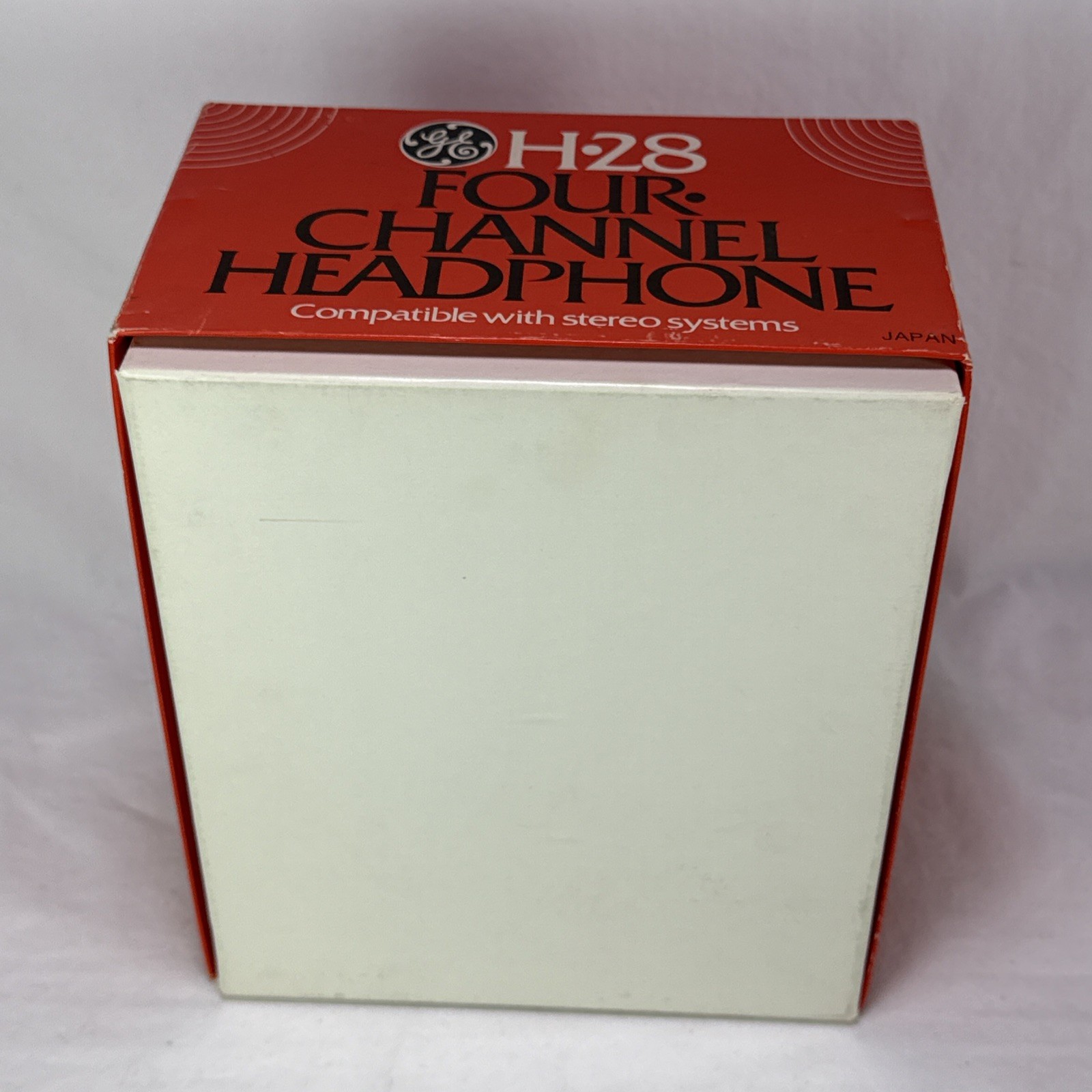 Vtg GE General Electric H-28 4 Channel Stereo Headphones Box Only Empty Box READ