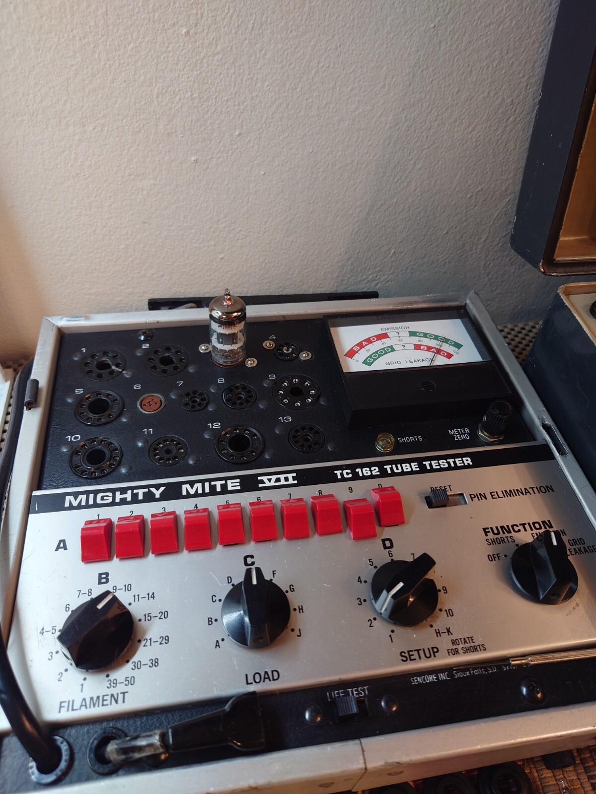 Matched Pair of Philips 12AT7WC TV-7 Tested VACUUM TUBE O-Getter Grey Plate