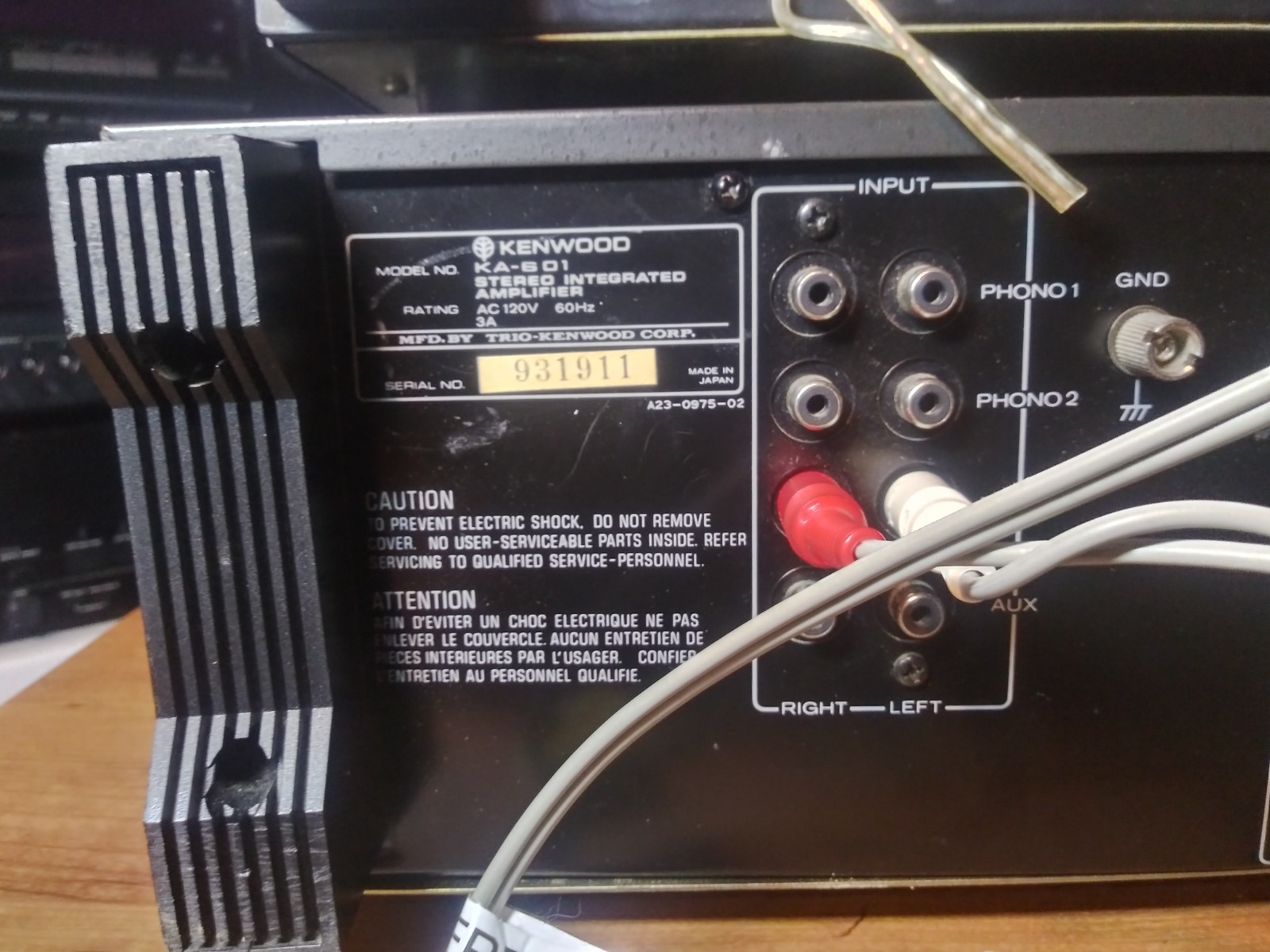 Tested & Working Kenwood KA-601 Amplifier 60w 8Ohms & Tuner KT-7500 CRAZY NICE!