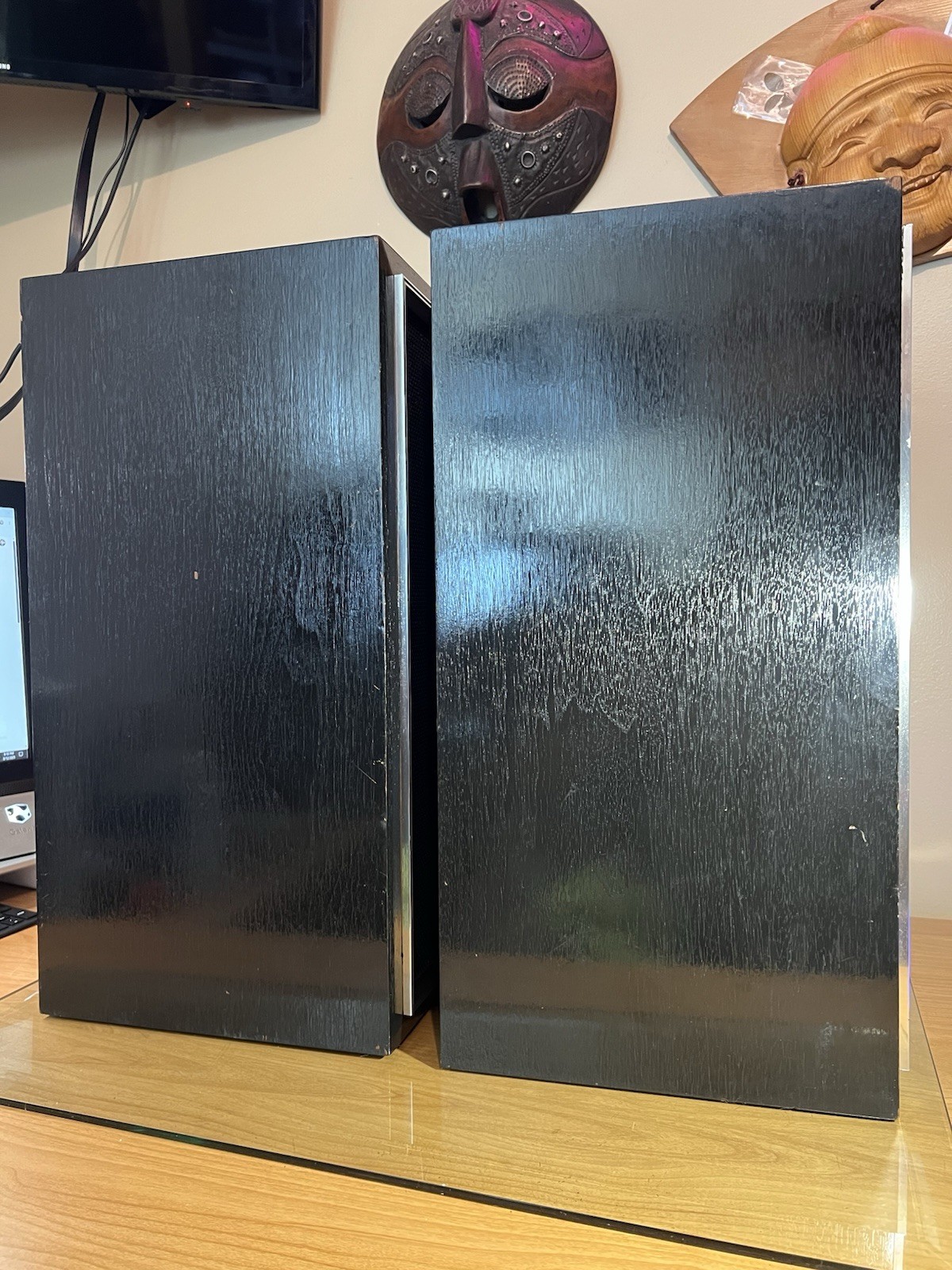 Pioneer CS-53 Vintage Speakers 8 Ohm 40W Japan 1970s Wood Cabinet Pair