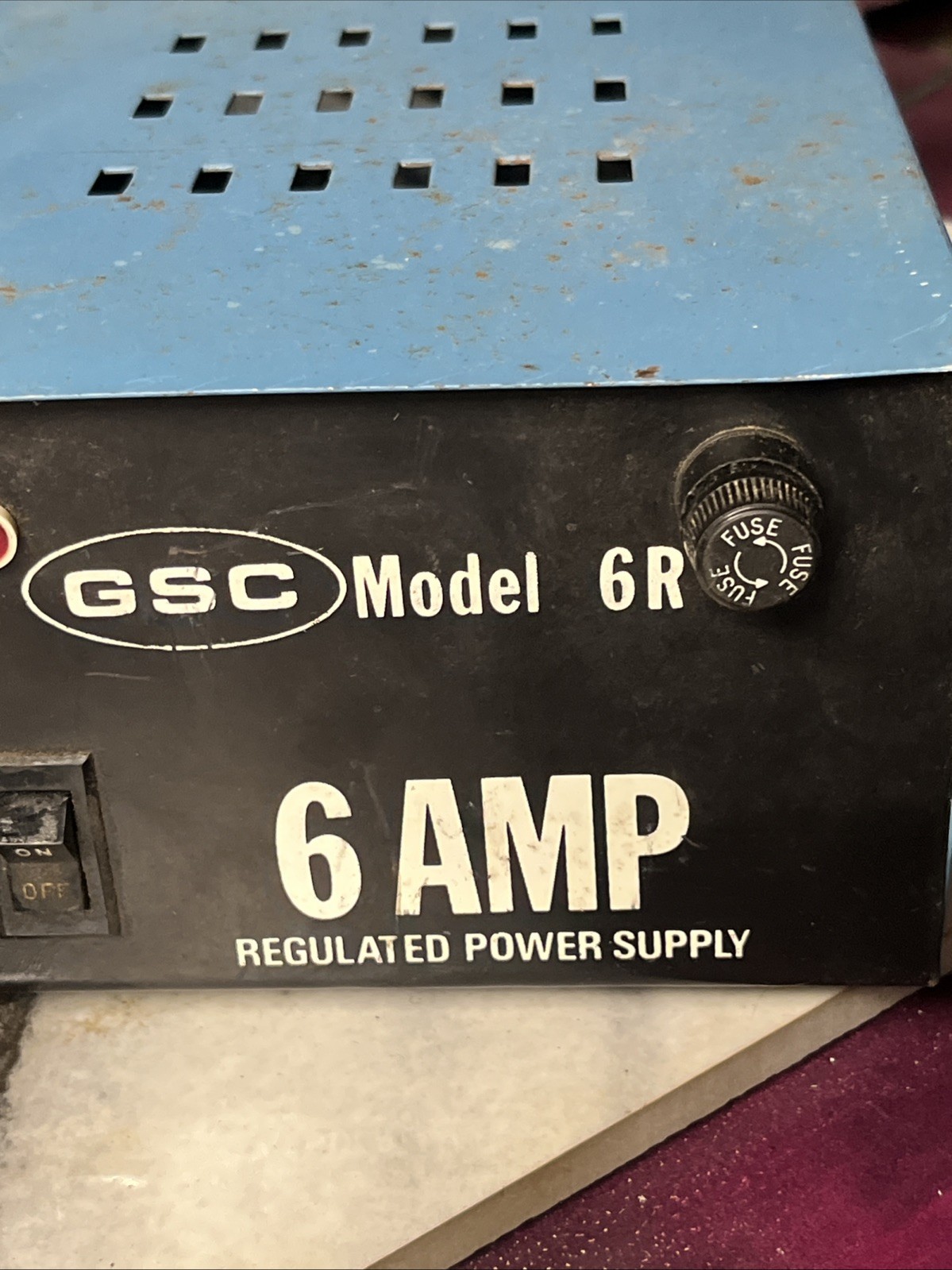 Vintage GSC Model 6R 6AMP Regulated Power Supply #B