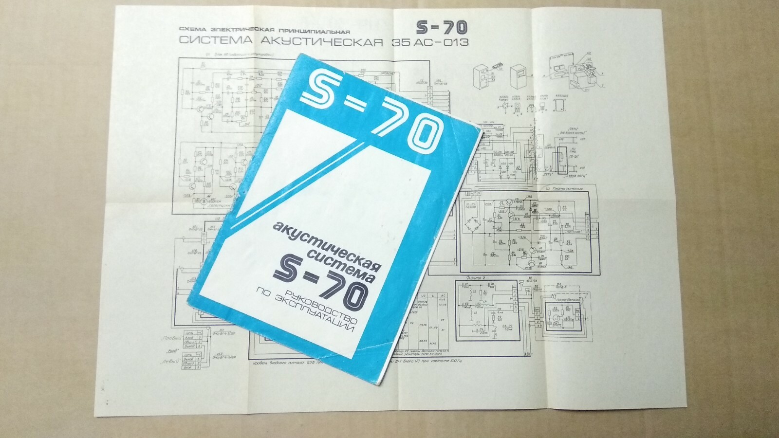 Vintage Scheme Manual Instructions for use Passport RRR Radiotehnika S70 USSR ☭