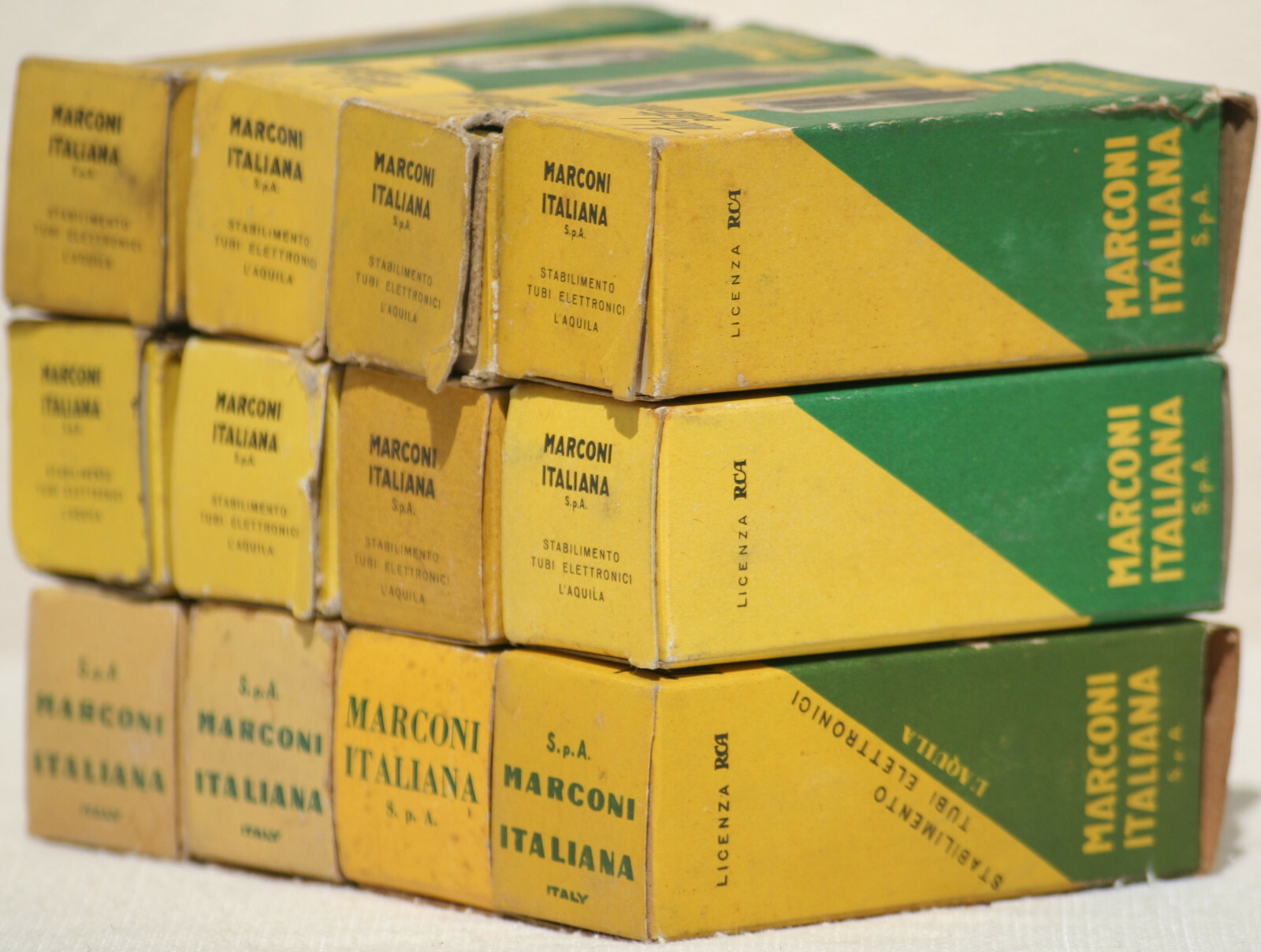 6sn7 tube gt Marconi Italy tubes amplifier preamp b65 vt-231 ecc33 33s30 valve
