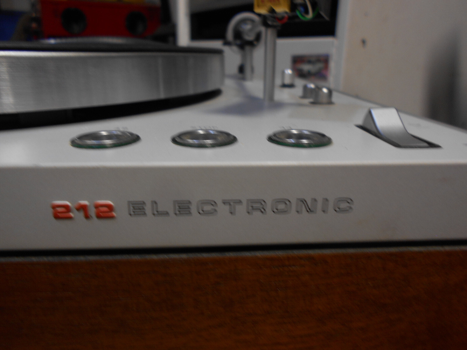 Vintage Philips 212 Electronic Turntable For Parts Untested Made In Holland