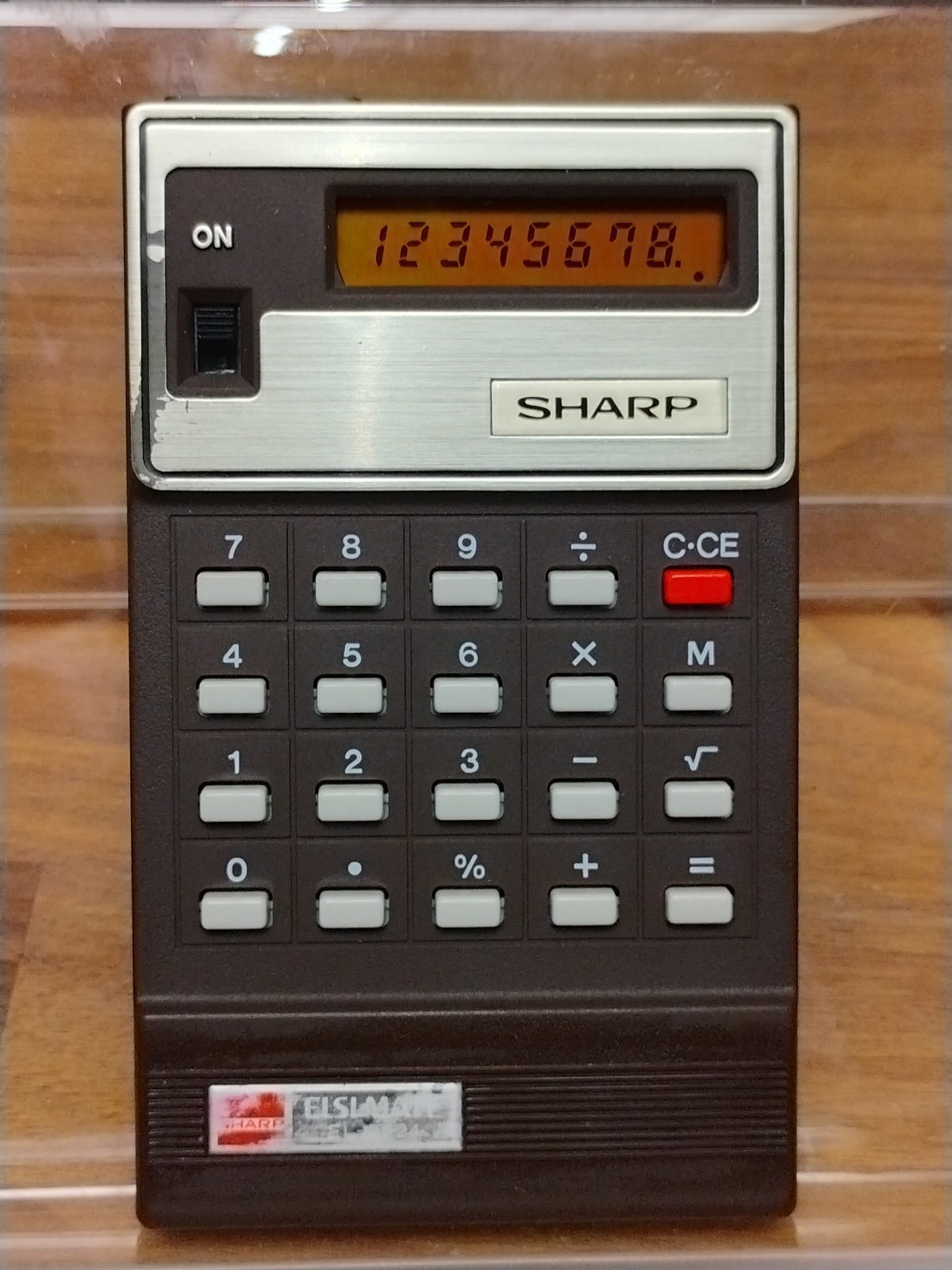 Vintage 1974 Sharp Calculator EL-8024 Leather Case, Manual, Box -Never Used READ